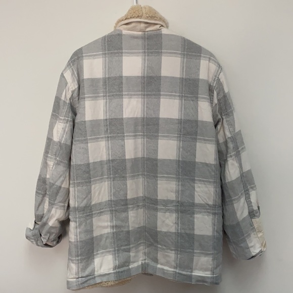 Free People Woodlands Plaid Sherpa Jacket - Picture 8 of 9